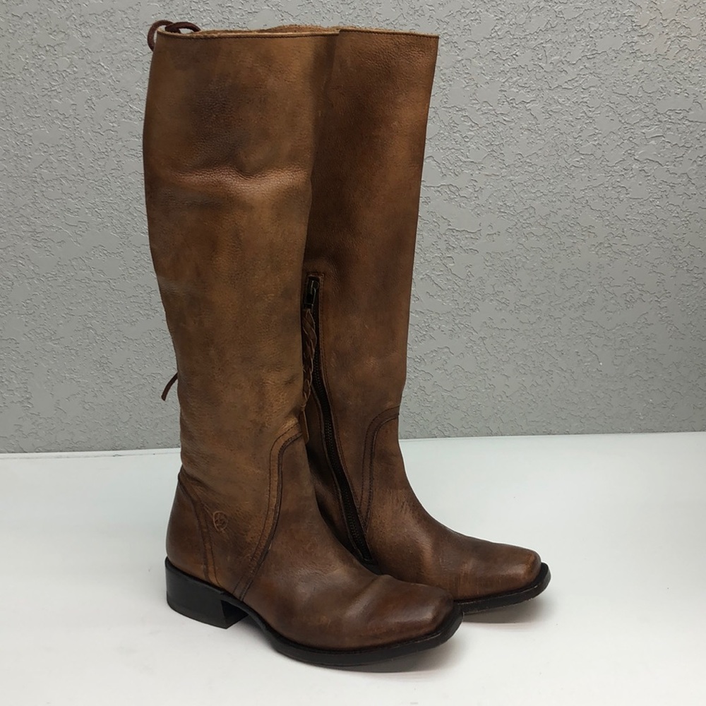 Ariat Sawyer Brown Leather Western Boots size 8